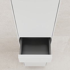 Style Line Шкаф пенал Лима 36 белый матовый – фотография-5